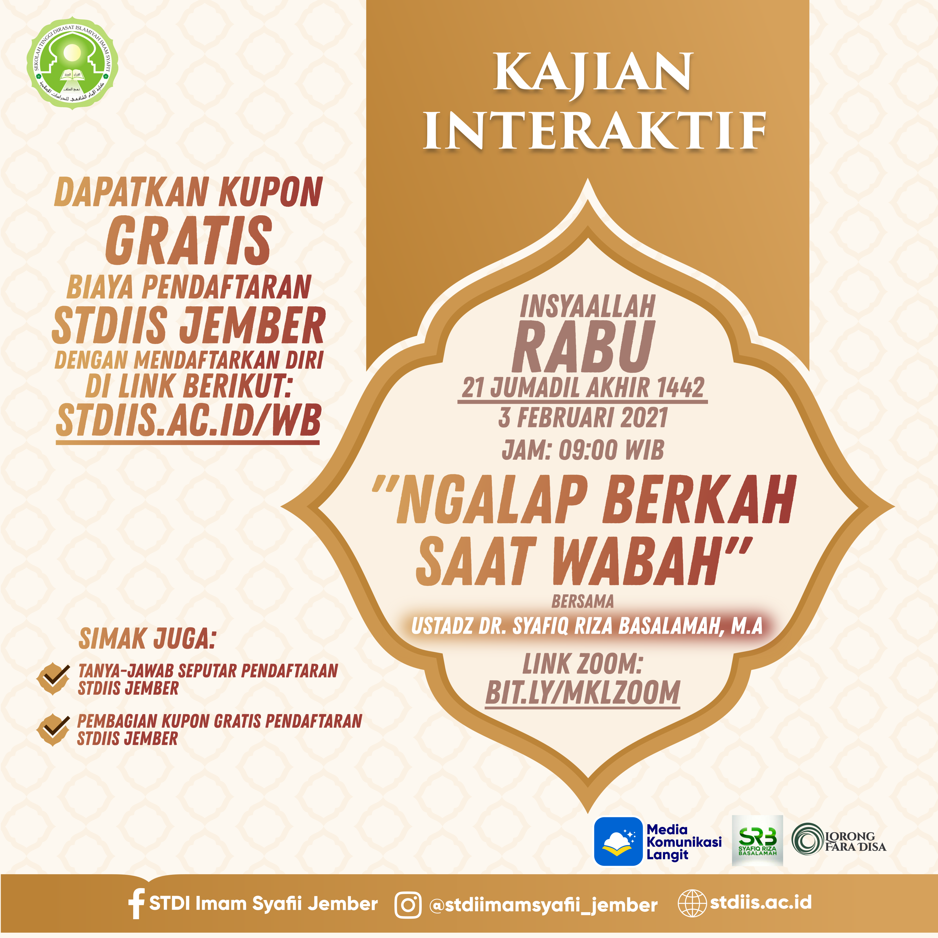 Read more about the article Kajian Interaktif “Ngalap Berkah Saat Wabah”