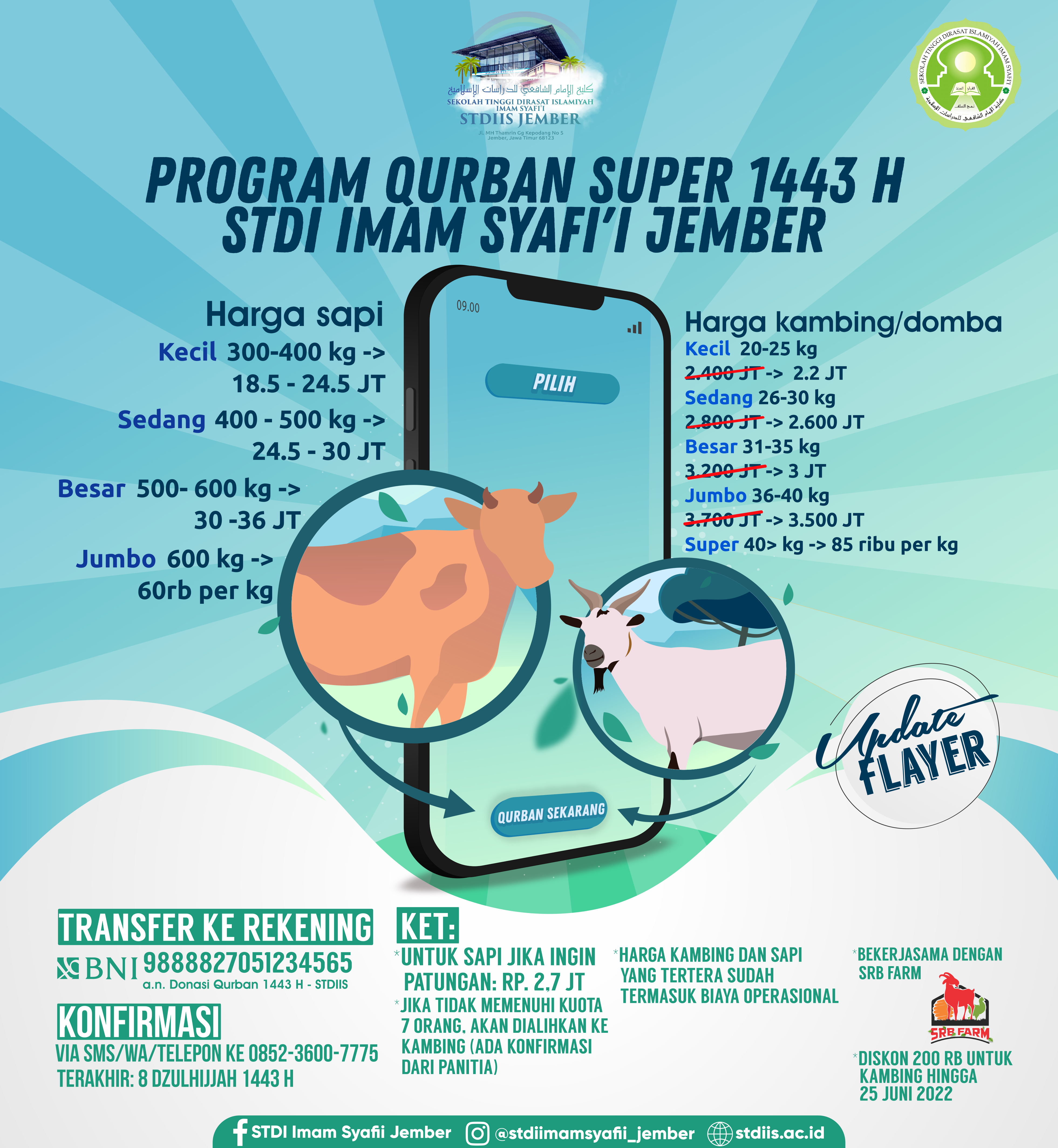 Read more about the article Program Qurban Super 1443H STDI Imam Syafi’i Jember