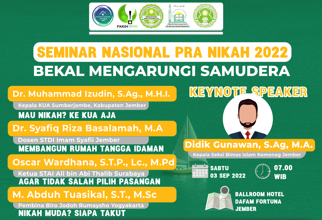 Read more about the article SEMINAR NASIONAL PRA NIKAH 2022 – BEKAL MENGARUNGI SAMUDERA