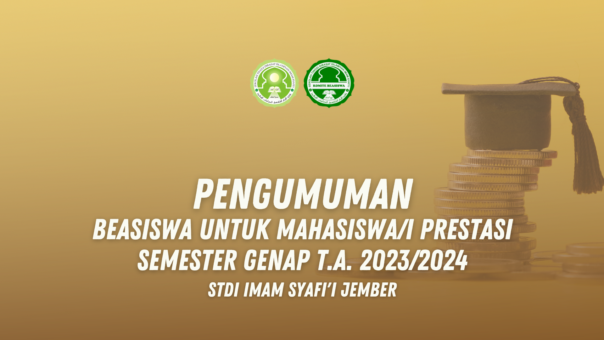 Read more about the article Pembukaan Beasiswa Prestasi STDI Imam Syafi’i Jember  Semester Genap T.A. 2023/2024