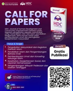 Read more about the article Call for Papers – HDC: Journal of Human Development and Community Empowerment