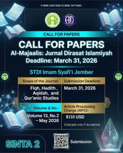 Read more about the article CALL FOR PAPERS Al-Majaalis: Jurnal Dirasat Islamiyah