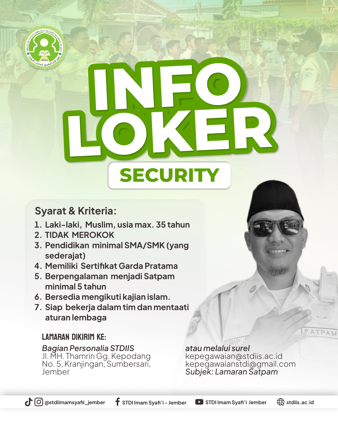 Read more about the article Lowongan Kerja Satpam